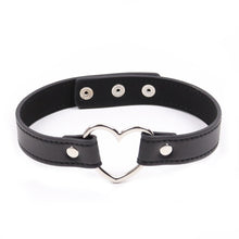 Load image into Gallery viewer, PLE SUR : Choker collar w/ Heart connector PVC (2 colours)