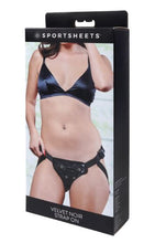 Load image into Gallery viewer, SPORTSHEETS: Velvet Noir Strap On