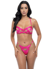 Load image into Gallery viewer, OH LA LA CHERI : RAELYNN STRAPPY MESH BRA SET