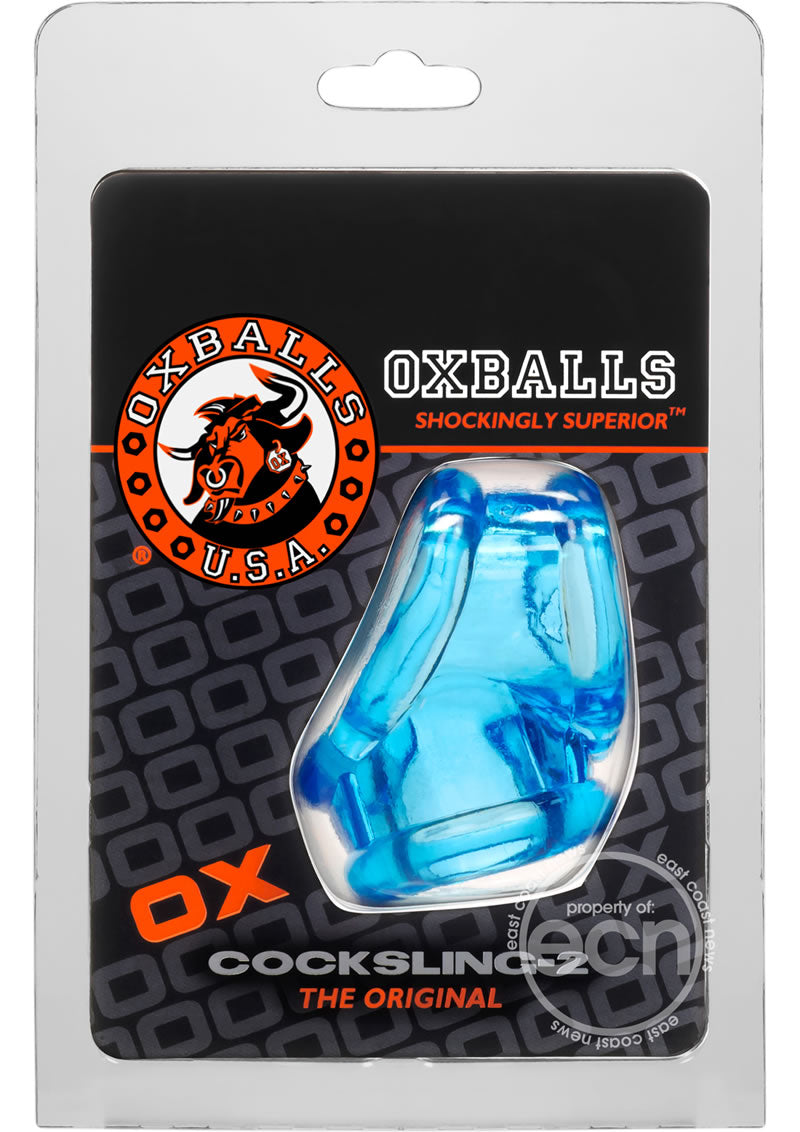 Oxballs Cocksling-2 Cock and Ball Ring - Blue