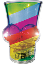Load image into Gallery viewer, Light Up Rainbow Boobie Shot Glass Multicolor