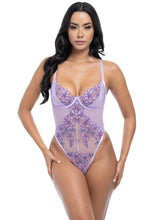 Load image into Gallery viewer, OH LA LA CHERI: LAVENDER LACE TEDDY