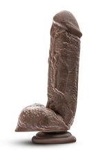 Load image into Gallery viewer, Dr. Skin Mr. D Dildo with Balls and Suction Cup 8.5in - Chocolate