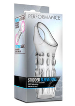 Load image into Gallery viewer, Performance Studded Penis Sleeve - Clear