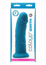 Load image into Gallery viewer, Colours Pleasures Girth Silicone Dildo 7in - Blue
