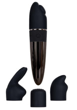 Load image into Gallery viewer, Tiny Treasures Silicone Rechargeable Vibrator with Multiple Attachments