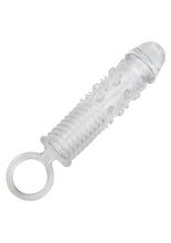Load image into Gallery viewer, Textured Extension Set Penis Sleeves (3 piece) - Clear