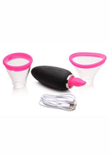 Load image into Gallery viewer, Inmi Lickgasm Mini 10X Licking & Sucking Rechargeable Silicone Clitoral Stimulator - Black/Pink