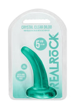 Load image into Gallery viewer, RealRock Crystal Clear Dildo with Suction Cup 5in