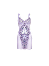 Load image into Gallery viewer, OH LA LA CHER: LAVENDER BABYDOLL DRESS