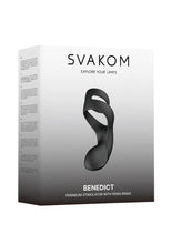 Load image into Gallery viewer, SVAKOM: Benedict Double Ring Perinium Stimulator Cock Ring - Black