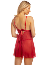 Load image into Gallery viewer, OH LA LA CHERI: Francesca Peek-A-Boo Sheer Babydoll