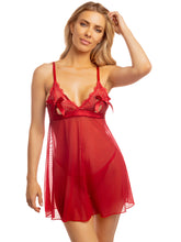 Load image into Gallery viewer, OH LA LA CHERI: Francesca Peek-A-Boo Sheer Babydoll