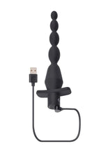 Load image into Gallery viewer, Selopa Vibrating Rechargeable Silicone Butt Beads - Black