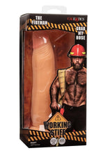 Load image into Gallery viewer, Working Stiff The Fireman Realistic Posable Dildo with Suction Cup - Vanilla