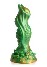 Load image into Gallery viewer, Creature Cocks Nebula Alien Silicone Dildo - Green/Gold/Red