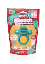 Load image into Gallery viewer, 4T Skooch Vibrating Cock Ring with Clitoral Stimulator - Kiwi