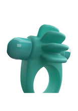 Load image into Gallery viewer, 4T Skooch Vibrating Cock Ring with Clitoral Stimulator - Kiwi