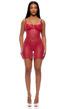 Load image into Gallery viewer, *SALE ITEM* FORPLAY: Layers To This Mesh and Knit Chemise Lingerie Set - Pink