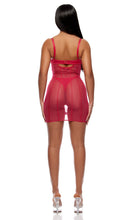 Load image into Gallery viewer, *SALE ITEM* FORPLAY: Layers To This Mesh and Knit Chemise Lingerie Set - Pink