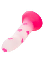 Load image into Gallery viewer, Glow Stick Heart Silicone Glow in the Dark Dildo with Suction Base - Pink