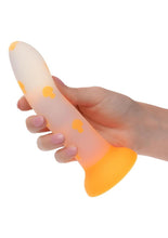 Load image into Gallery viewer, Glow Stick Mushroom Silicone Glow in the Dark Dildo with Suction Base - Orange