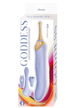 Load image into Gallery viewer, Goddess : Elegance Rechargeable Silicone Dual End Massager - Lavender