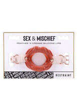 Load image into Gallery viewer, Sex & Mischief : Peaches ‘n CreaMe Silicone Lips - Ivory/Rose Gold