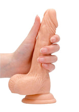 Load image into Gallery viewer, RealRock Skin Realistic Dildo with Balls 7in - Vanilla