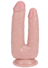 Load image into Gallery viewer, RealRock Ultra Realistic Skin Double Trouble 5in/6in - Vanilla