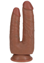 Load image into Gallery viewer, RealRock Ultra Realistic Skin Double Trouble 5in/6in - Caramel