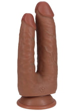 Load image into Gallery viewer, RealRock Ultra Realistic Skin Double Trouble 5in/6in - Caramel