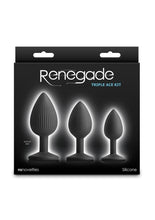 Load image into Gallery viewer, Renegade Triple Ace Silicone Anal Plugs Kit (3pc Set)