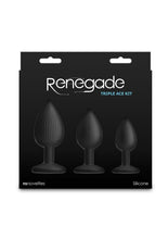 Load image into Gallery viewer, Renegade Triple Ace Silicone Anal Plugs Kit (3pc Set)