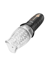 Load image into Gallery viewer, The Male Rose: Gawk Gawk 3000 Rechargeable Rotating Masturbator - Black/Clear