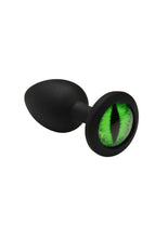 Load image into Gallery viewer, Creature Cocks Green Eye Silicone Butt Plug - Black/Green - available in 3 sizes