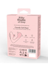 Load image into Gallery viewer, Fifty Shades of Grey : Greedy Girl Duet Rechargeable Silicone Dual Stimulator - Black
