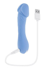 Load image into Gallery viewer, Selopa Dainty Dick Rechargeable Silicone Vibrating Dildo - Blue