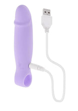 Load image into Gallery viewer, Selopa Petite Pecker Rechargeable Silicone Vibrator - Purple