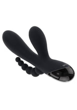 Load image into Gallery viewer, Selopa Triple Aces Rechargeable Silicone Triple Rabbit Vibrator - Black