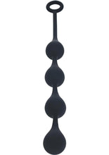 Load image into Gallery viewer, Levelz Waterdrop Silicone Anal Balls - Medium 30mm - Black