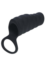 Load image into Gallery viewer, Levelz - Vibrating Ribbed Silicone Cock Sleeve & Ball Ring
