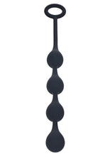 Load image into Gallery viewer, Levelz Waterdrop Silicone Anal Balls - Small 20mm - Black