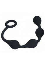 Load image into Gallery viewer, Levelz Waterdrop Silicone Anal Balls - Small 20mm - Black