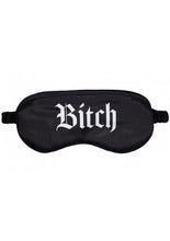 Load image into Gallery viewer, OUCH! : Satin Blindfold "BITCH" - Black