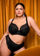Load image into Gallery viewer, ELOMI: "Tiernie" Stretch Plunge Bra - Black