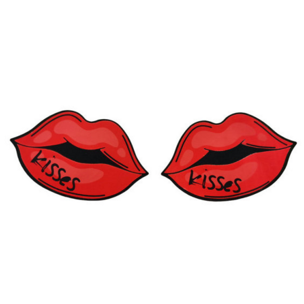 PLE SUR: Nipple Covers Kisses lips Pasties 5 pair pack