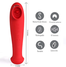 Load image into Gallery viewer, MAIA: DESTINY 15-Function Rechargeable Suction + Vibration