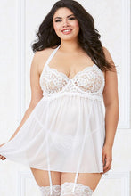 Load image into Gallery viewer, * Sale Item * Dreamgirl Crochet Mesh Babydoll - XL
