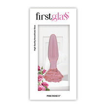 Load image into Gallery viewer, First Glass - Glass Rose Anal Plug